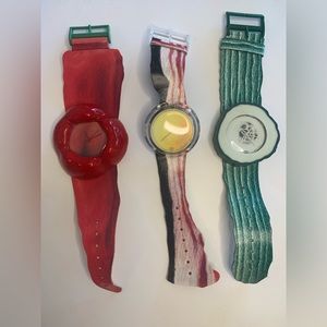 Vintage Swatch Pop Watch Alfred Hofkunst set